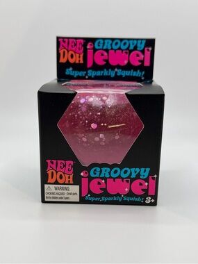 RARE Nee Doh Groovy Jewel Sparkly Squish Toy (Color Varies)